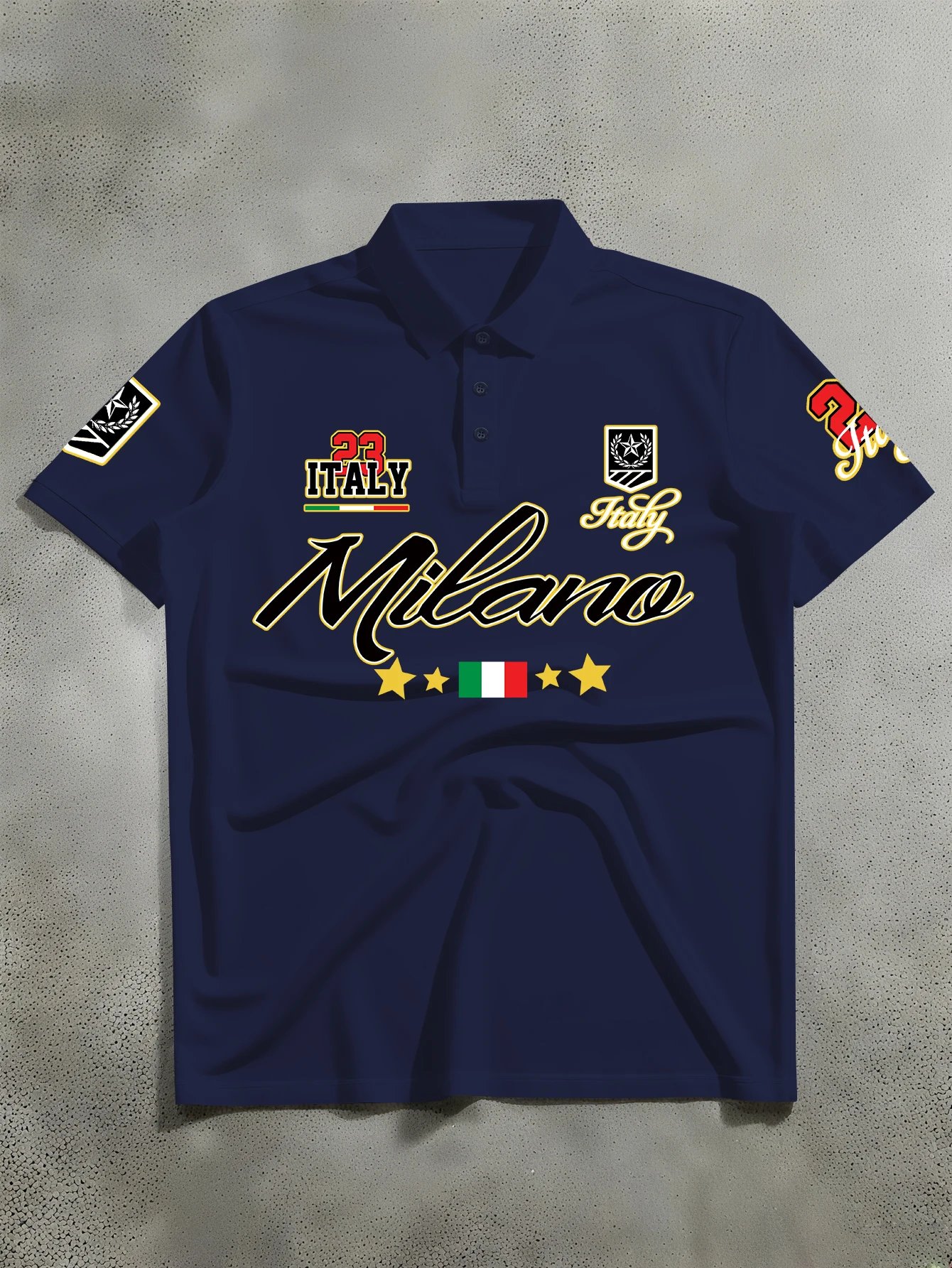 Men's Fashion Printed Polo Shi - Street Fashion Milano avaliação e preço