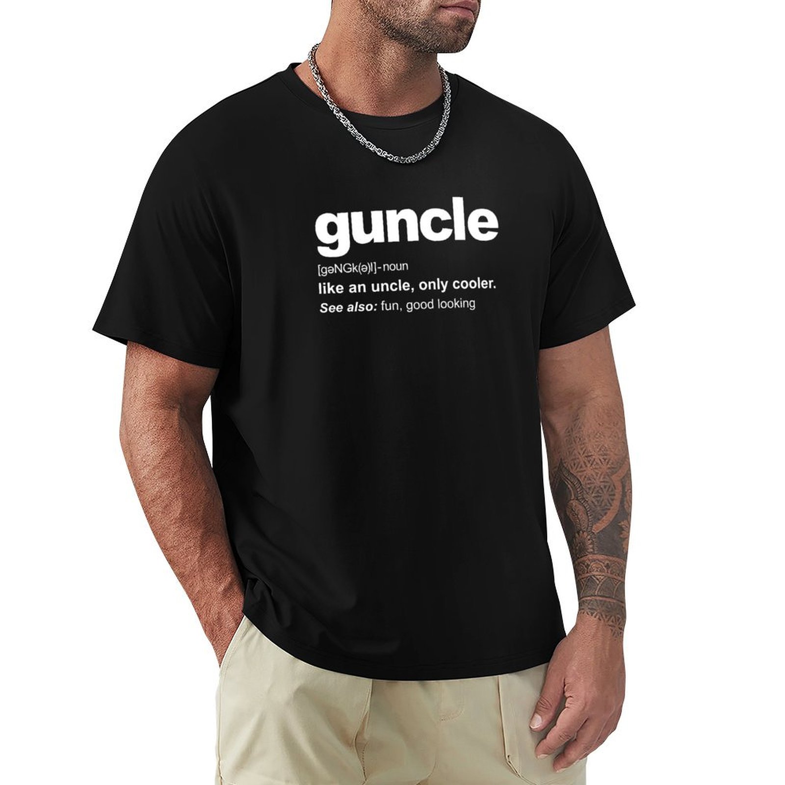 Guncle Definition Funny Gift f - Street Fashion Definition avaliação e preço