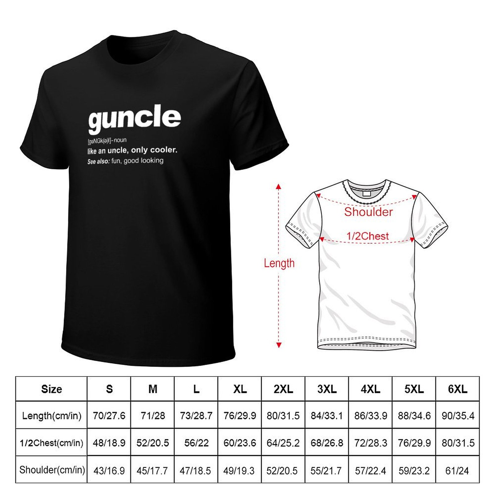 Guncle Definition Funny Gift f - Street Fashion Definition avaliação e preço