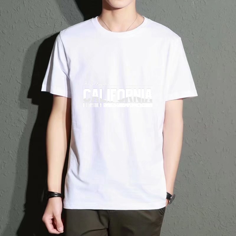 Men's Black Round-Neck Short-S - Street Fashion California avaliação e preço