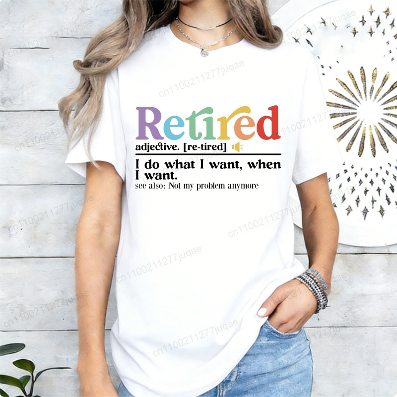 Funny Retirement Tee Retired D - Street Fashion Definition avaliação e preço