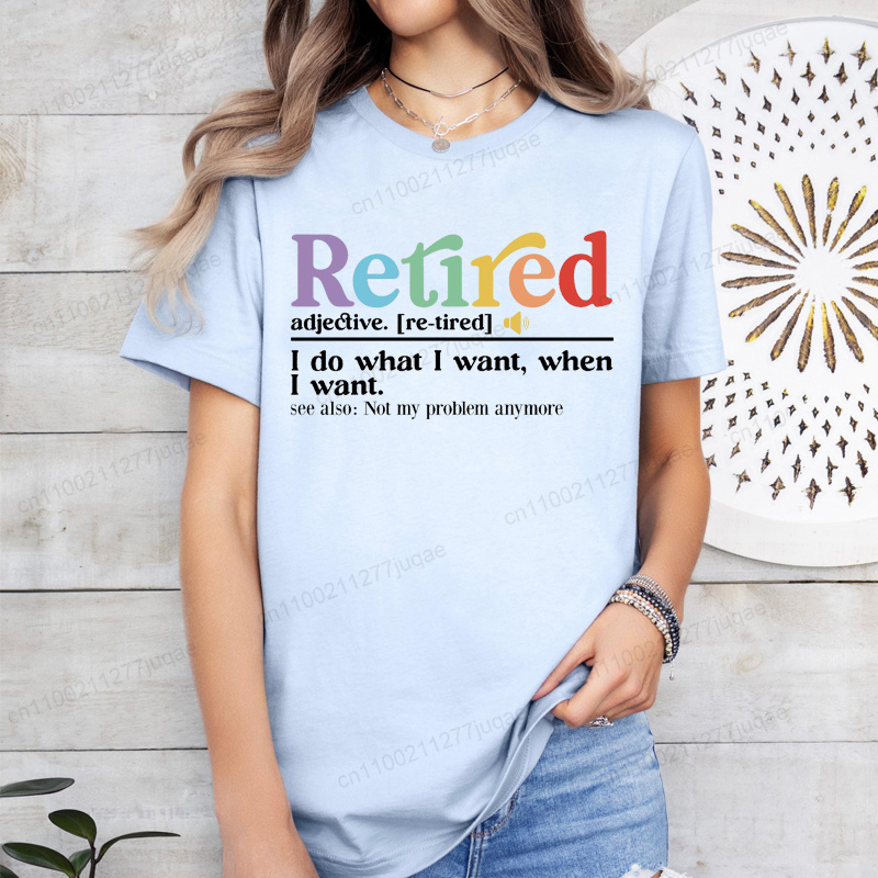 Funny Retirement Tee Retired D - Street Fashion Definition avaliação e preço