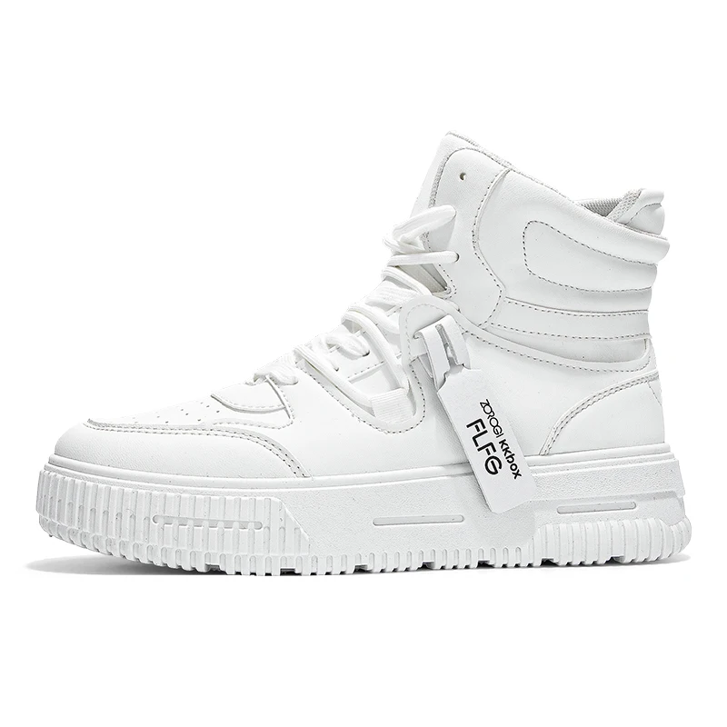 Women's White High-Top Platfor - Street Fashion Essentials avaliação e preço