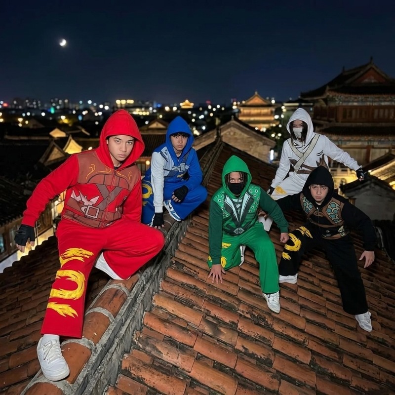 Ninja Warrior Armor Hoodie Set - Street Fashion Baggy avaliação e preço