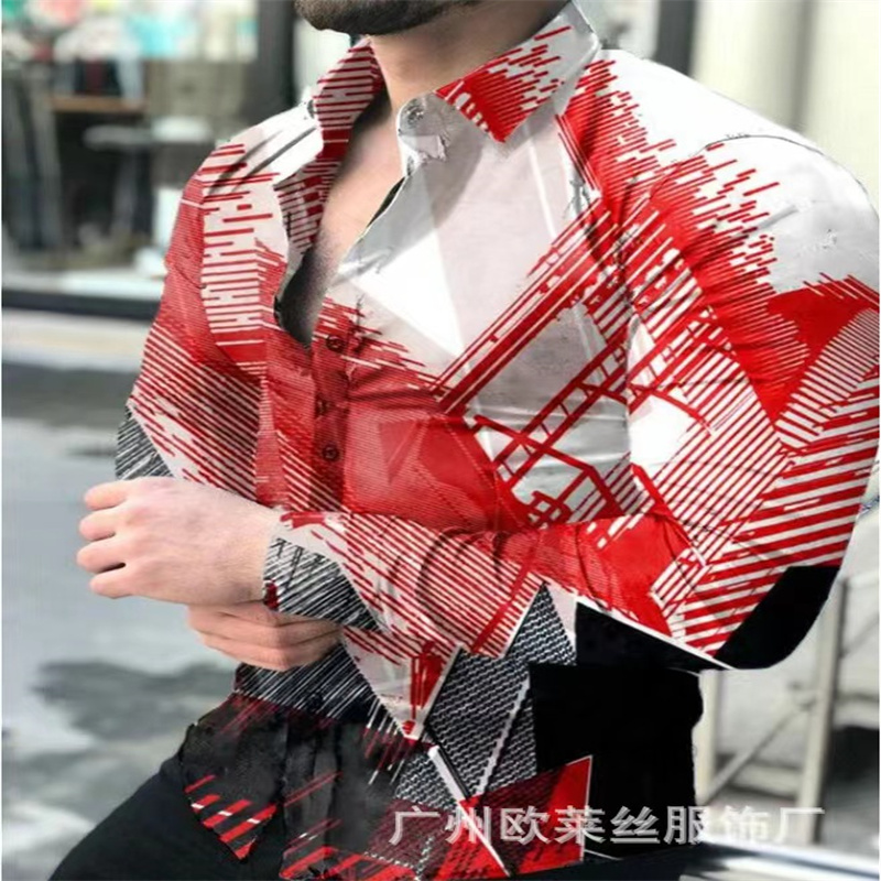 2023 new shirt top fashion men - Street Fashion Definition avaliação e preço