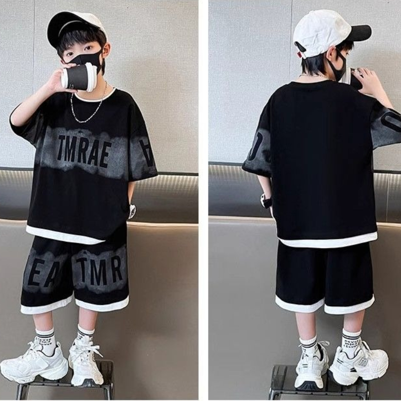 New Summer Boys Cotton Suit Ja - Street Fashion Japan 2025 avaliação e preço