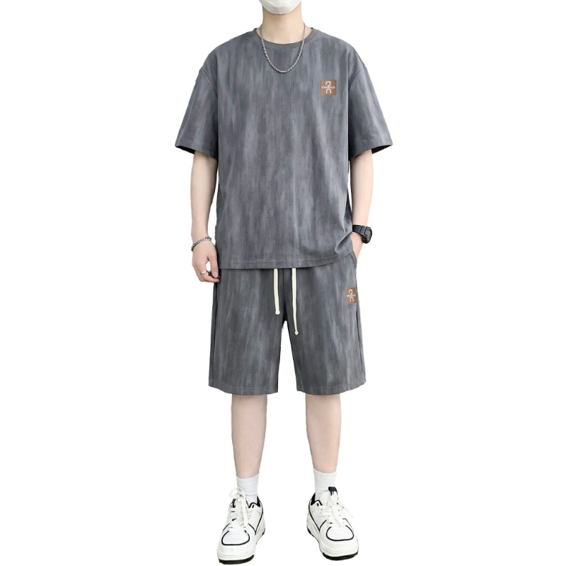 【T-Shirt + 5-Point Shorts】Men' - Street Fashion Tshirt avaliação e preço