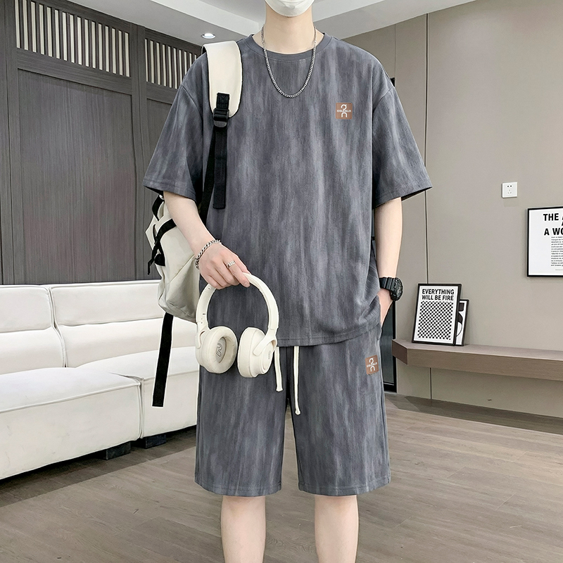 【T-Shirt + 5-Point Shorts】Men' - Street Fashion Tshirt avaliação e preço