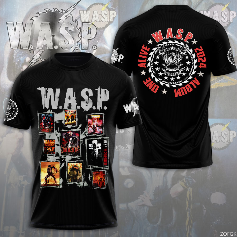 W.A.S.P Rock 3D Printing T-shi - Street Fashion Baggy avaliação e preço