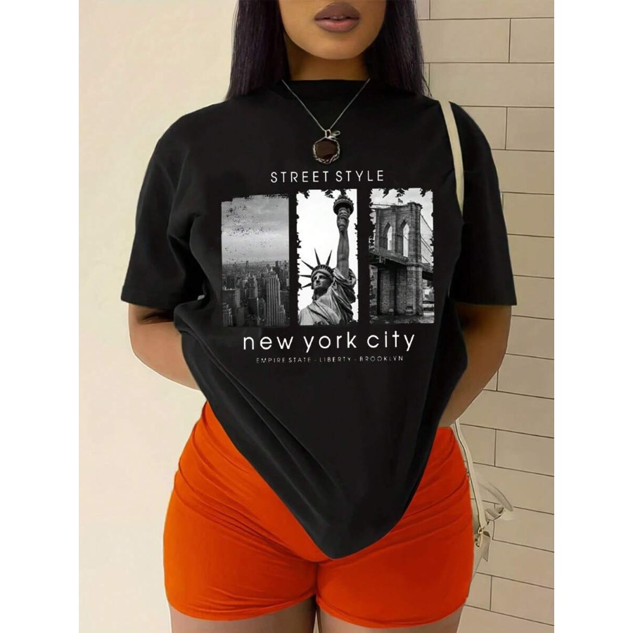 【New style】 Pattern Printed Sh - Street Fashion In New York avaliação e preço