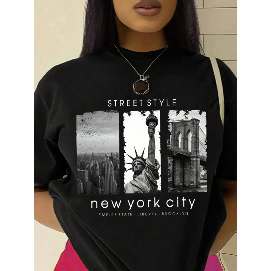 【New style】 Pattern Printed Sh - Street Fashion In New York avaliação e preço