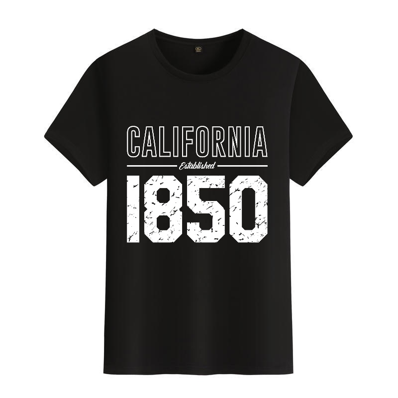 Men's Black Round-Neck Short-S - Street Fashion California avaliação e preço