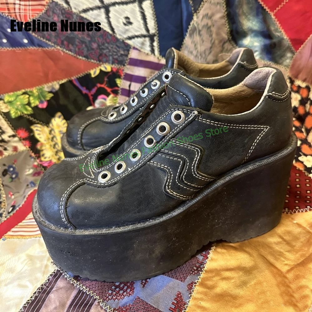 Y2K Platform Wedge Fashion Pum - Street Fashion Vintage avaliação e preço