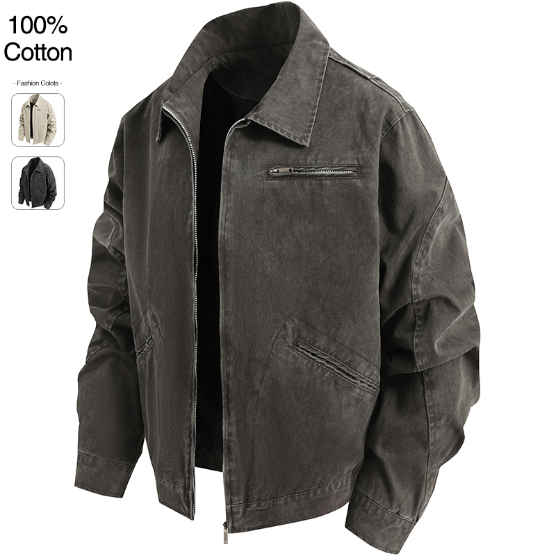 Oversize Loose Men's Denim Jac - Street Fashion Baggy avaliação e preço