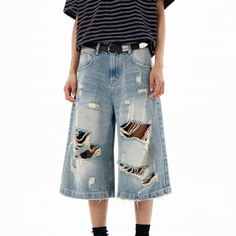 New Men Vintage Ripped Baggy S - Street Fashion Baggy avaliação e preço