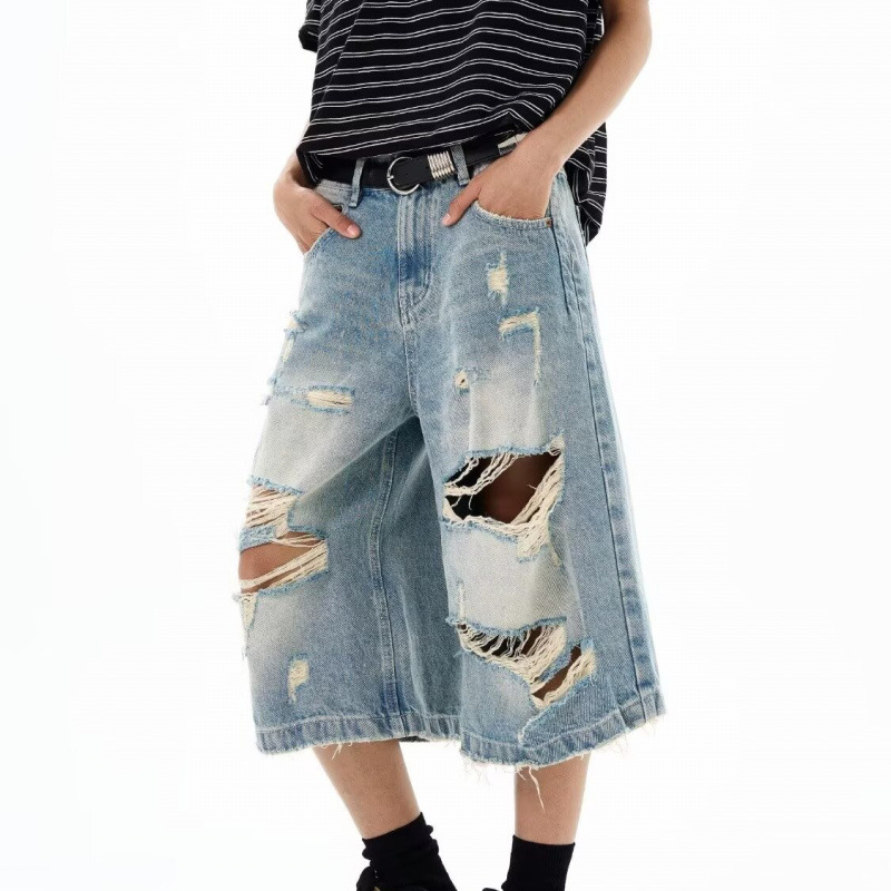 New Men Vintage Ripped Baggy S - Street Fashion Baggy avaliação e preço