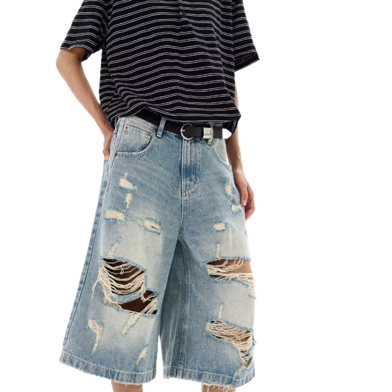 New Men Vintage Ripped Baggy S - Street Fashion Baggy avaliação e preço