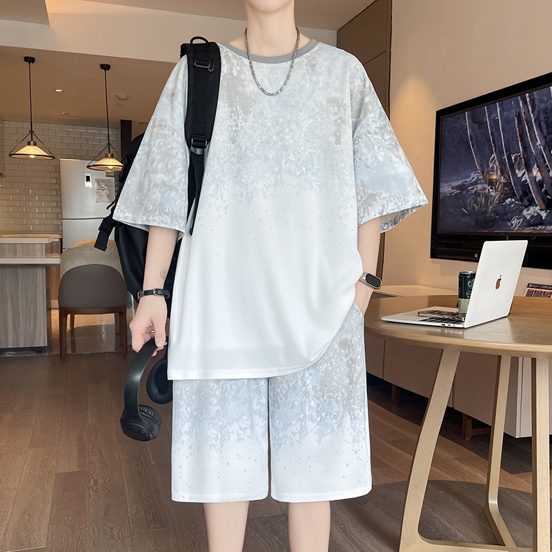 【Top 5-Point Pants】Men's T-Shi - Street Fashion Tshirt avaliação e preço